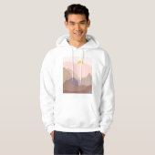 Boho Mountain Art Print Hoodie (Voorkant volledig)