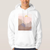 Boho Mountain Art Print Hoodie (Voorkant)