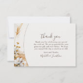  Boho Mountain Wildflower bruiloft Bedankkaart (Voorkant)