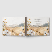  Boho Mountain Wildflower bruiloft Gastenboek (Volledig)