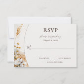  Boho Mountain Wildflower bruiloft RSVP Kaartje (Voorkant)