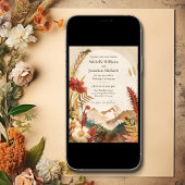  Boho Mountain Wildflower bruiloft uitnodiging