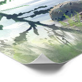 Boho Mountains Adventure Wedding Welcome Sign Poster (Hoek)