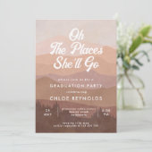 Boho Mountains Oh de plekken waar ze Afstuderen ga Kaart (Staand voorkant)