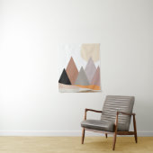 Boho Mountains Tapestry Wandkleed (In situ)