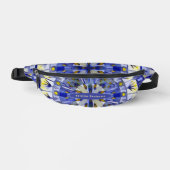Boho Mozaïek Mandala Tegel Navy Blauwe - Heuptas Heuptasje (Voorkant)