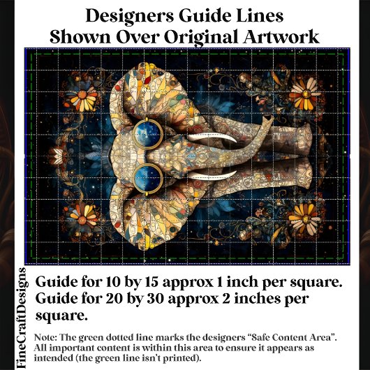 Boho Mozaïek Olifant, Zonnebril, CP9 Decoupage Tissuepapier