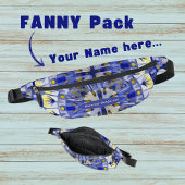 Boho Mozaïek Tegel Navy Blue Water - Fanny Pack Heuptasje