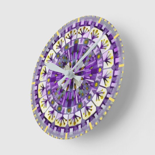 Boho Mozaïek Tegel Violette Vlam - Ronde Klok (Hoek)