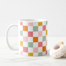 Boho Multicolor Checkerboard
