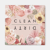 Boho Multicolor Floral Collage Roos Magneet (Voorkant)