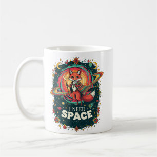 Boho Multicolor Kosmische Vos Ik Heb Ruimte Nodig Koffiemok