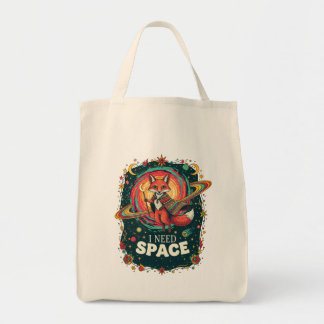 Boho Multicolor Kosmische Vos Ik Heb Ruimte Nodig  Tote Bag