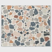Boho Multicolor Terrazzo Cadeaupapier (Vlak)