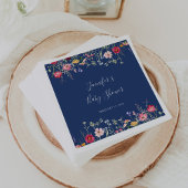 Boho Multicolor Wildflower Baby shower Servet