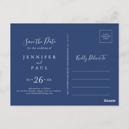 Boho Multicolor Wildflower Bewaar de datum Briefkaart (Achterkant)