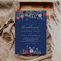 Boho Multicolor Wildflower De bruiloft van