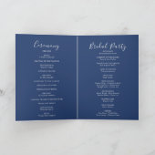 Boho Multicolor Wildflower Gevouwen Trouwen Programma (Binnen)