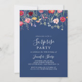 Boho Multicolor Wildflower Surprise Party Kaart (Voorkant)