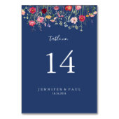 Boho Multicolor Wildflower Wedding Kaart (Voorkant)