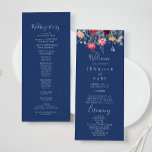 Boho Multicolor Wildflower Wedding Program Programmakaart<br><div class="desc">Dit boho-veelkleurige wildflower-huwelijksprogramma is perfect voor een rustieke bruiloft. Het ontwerp is voorzien van een veelkleurig assortiment van roze,  blush,  paarse,  geel,  wit,  violet,  rood,  bordeauxrode wilde bloemen.</div>