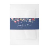 Boho Multicolor Wildflower Wedding Uitnodigingen Wikkel (Voorkant Voorbeeld)