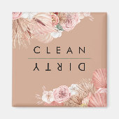 Boho Multicolour Floral Collage Beige Magnet (Voorkant)