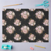 BOHO MUND Floral Waterverf Roos Goud ontkleurd T Tissuepapier (Craft)