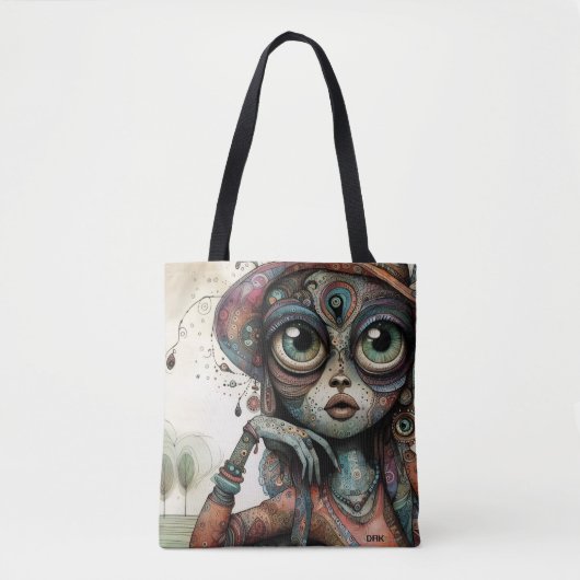 Boho Muse Canvas tas van DAKimage (Voorkant)