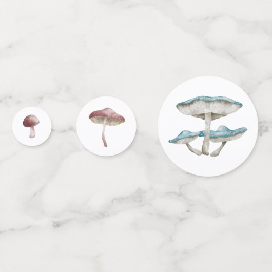 Boho Mushroom Baby shower Confetti (Voorkanten)