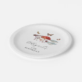 Boho Mushroom Birthday Party Papieren Bordje (Gekanteld)