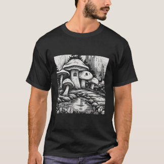 Boho Mushroom Cottagecore Natuur Bos T-shirt