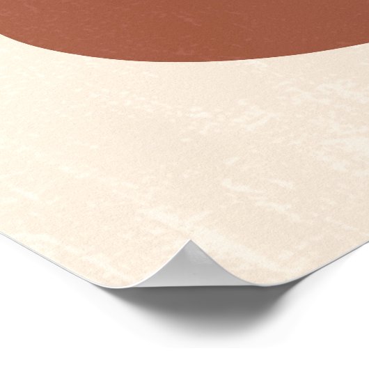 Boho Muted Neutral Abstract Zen Stones Art Poster (Hoek)