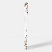 Boho Muted Pink Waterverf Wildflowers Case-Mate iPhone Case (Achterkant / Rechts)