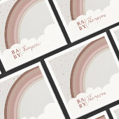 Boho Muted Rainbow Baby shower Girl Napkins Servet