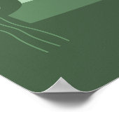 Boho muurkunst, Abstracte Landschapszonsondergang Poster (Hoek)