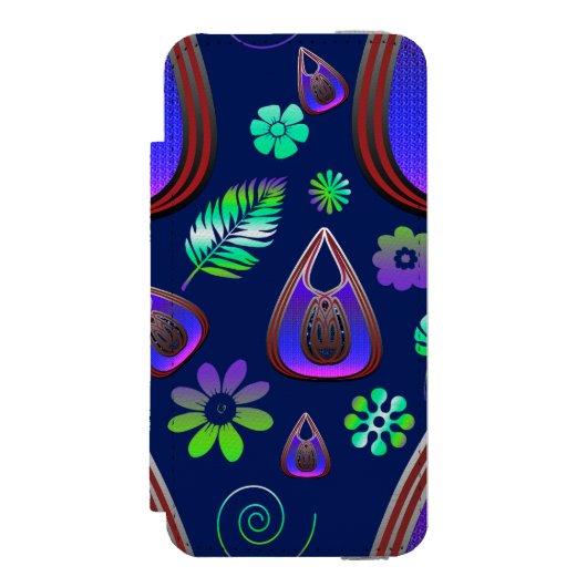 Boho My Treasure 0 Pattern Incipio iPhone Portemonnee Hoesje (Voorkant Agenda)