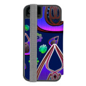 Boho My Treasure 0 Pattern Incipio iPhone Portemonnee Hoesje (Agenda Achterkant)
