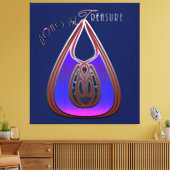 Boho My Treasure Canvas Afdruk (Insitu (Woonkamer))