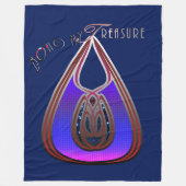 Boho My Treasure Fleece Deken (Voorkant)