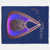 Boho My Treasure Fleece Deken (Voorkant (Horizontaal))