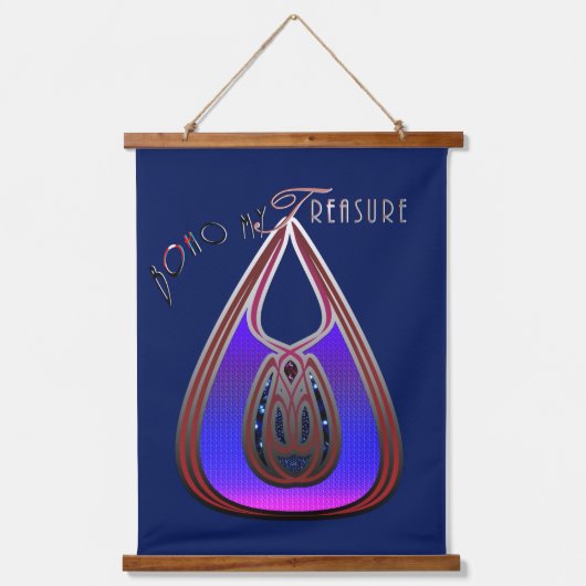Boho My Treasure Hangend Wandkleed (Voorkant)