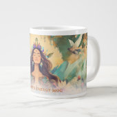 Boho Mystic Energy Spiritual Woman Custom Grote Koffiekop (Voorkant rechts)