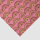 Boho Mystic Eye Rainbow Roos Achtergrond Tissuepapier (Detail)