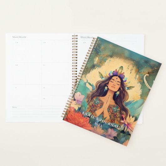 Boho Mystic Spiritual Woman Illustration  Planner (Display)