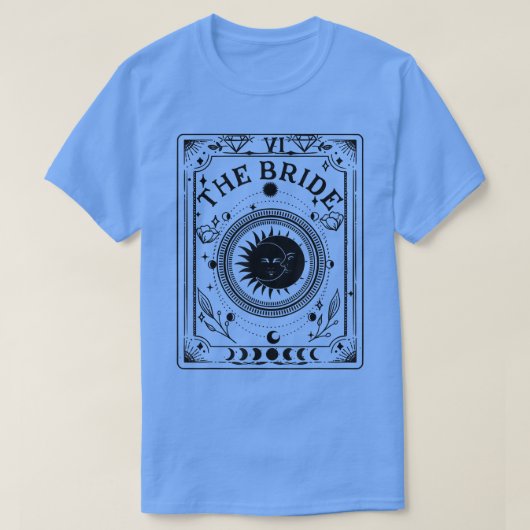Boho Mystic Tarot Celestial Bachelorette Bri T-shirt (Design voorkant)