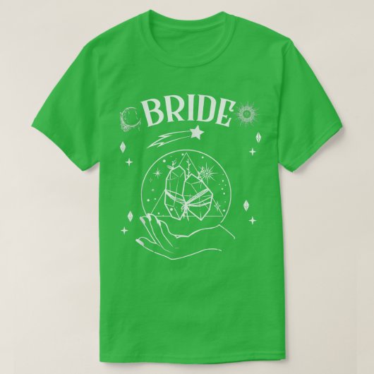 Boho Mystic Tarot Celestial Bachelorette Bri T-shirt (Design voorkant)