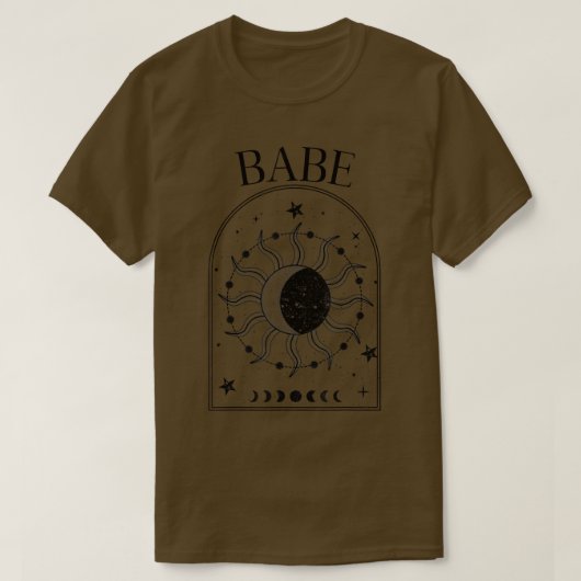 Boho Mystic Tarot Celestial Bachelorette Bri T-shirt (Design voorkant)