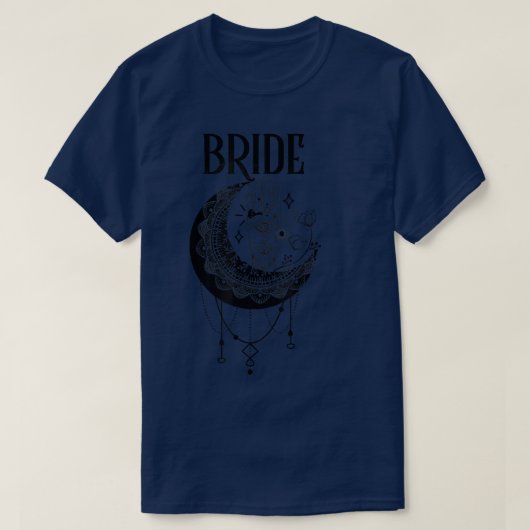 Boho Mystic Tarot Celestial Bachelorette Bri T-shirt (Design voorkant)