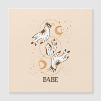 Boho Mystic Tarot Celestial Bachelorette Car Magne